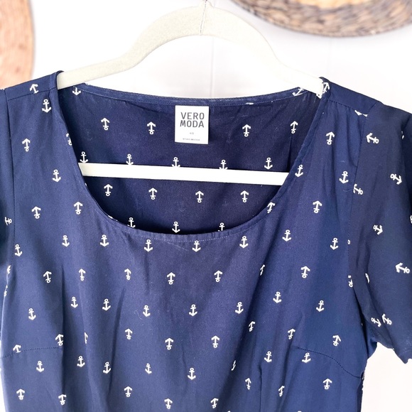 Vero Moda Anchor Sailor Dress - Picture 3 of 7